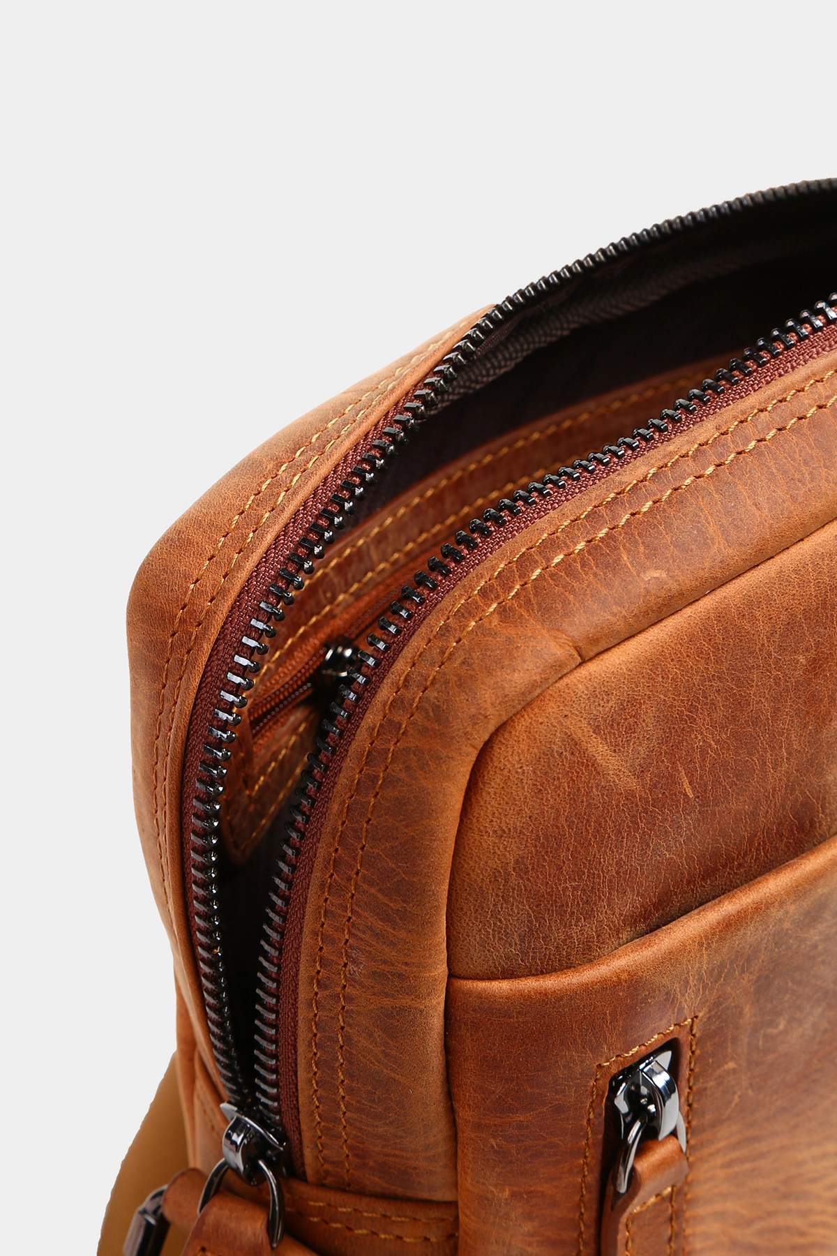 Massarelli X Rewina Hakiki Deri Askılı Çanta Kahverengi MCT9530