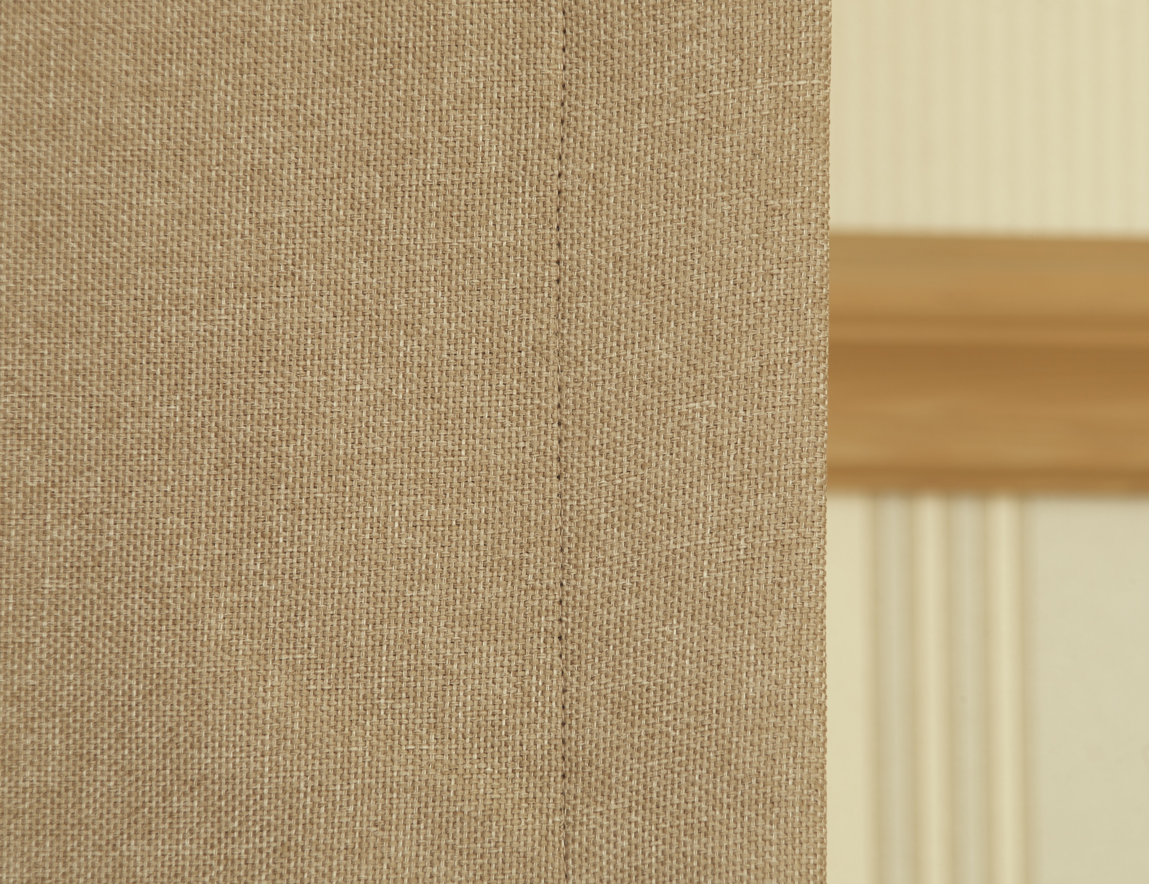 Massarelli Keten Blackout Karartma Perde Bej Rengi 1-2 Seyrek Pile