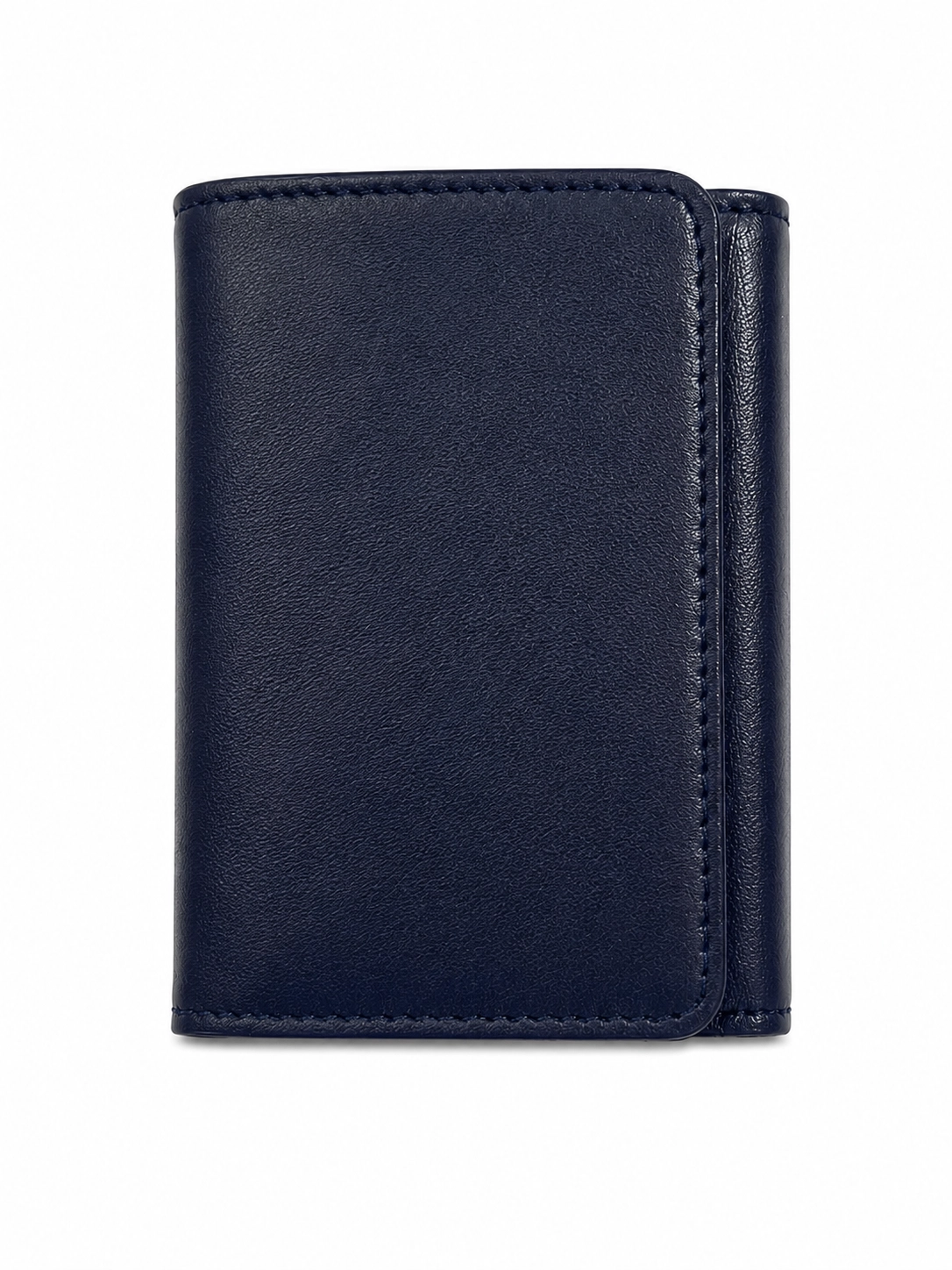 Massarelli Hakiki Deri Dikey Mıknatıslı Unisex Lacivert Cüzdan Hediye Kutulu MCZ3018