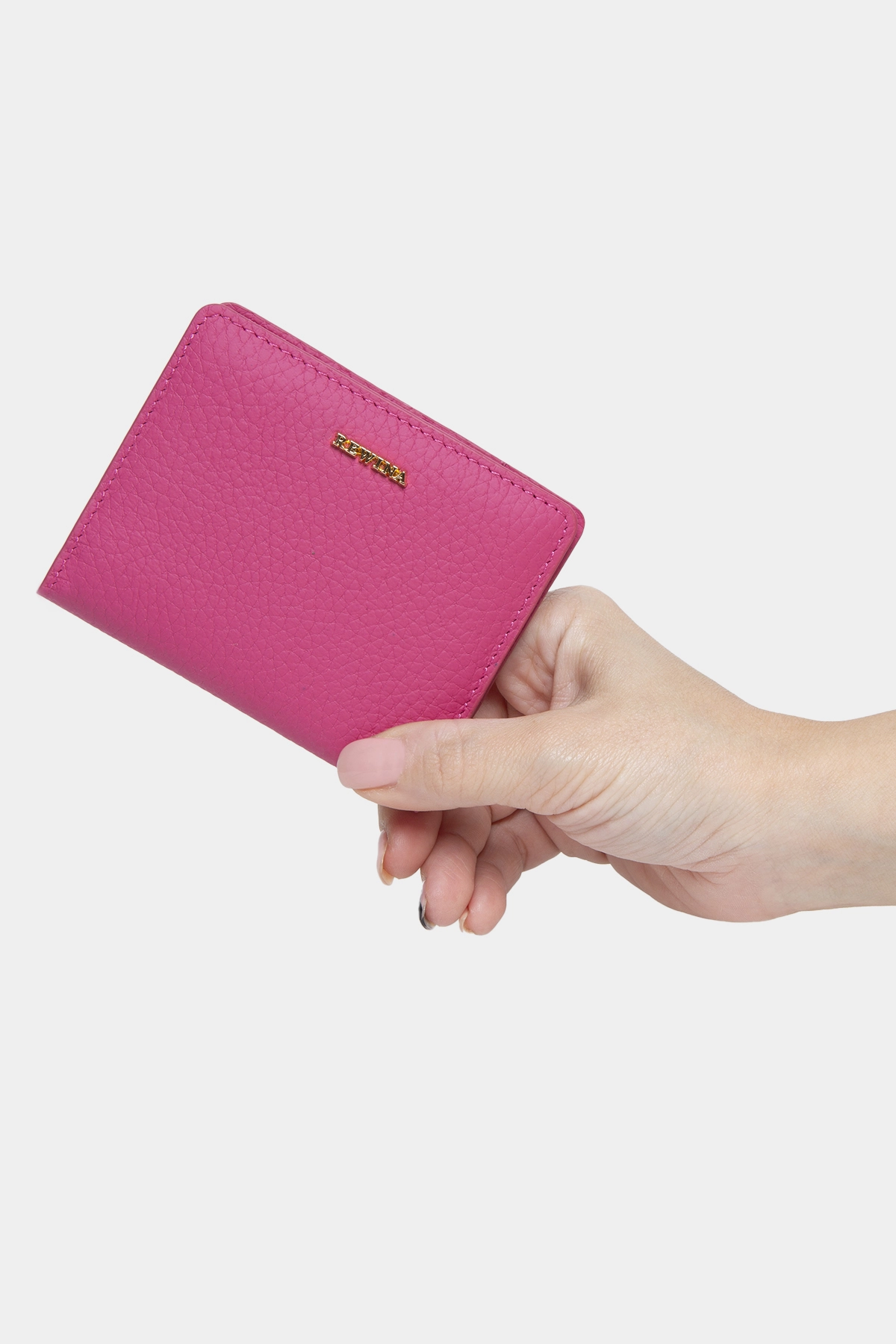 Massarelli Rewina X Hakiki Deri Kadın Kartlık Pembe MCZ9109