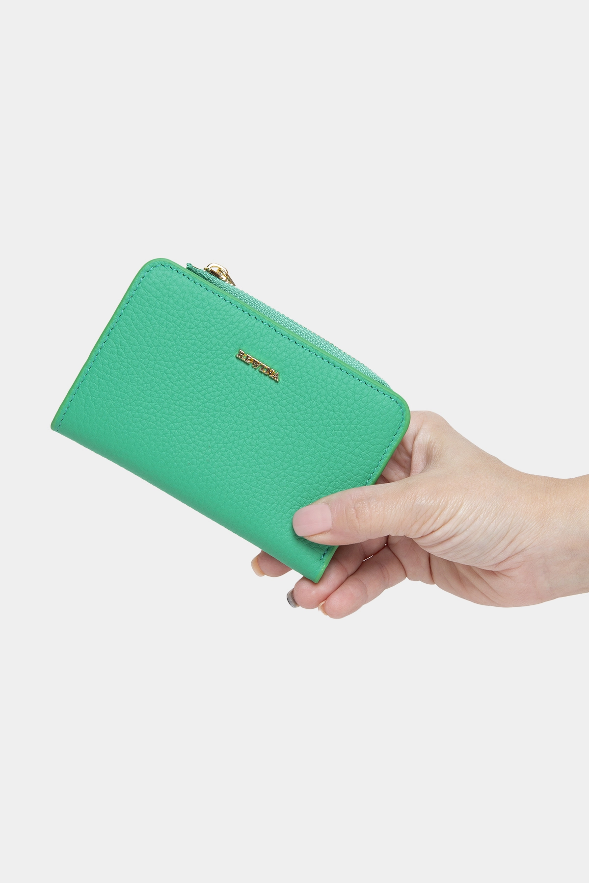 Massarelli X Rewina  Hakiki Deri Kadın Cüzdan Yeşil-MCZ9110