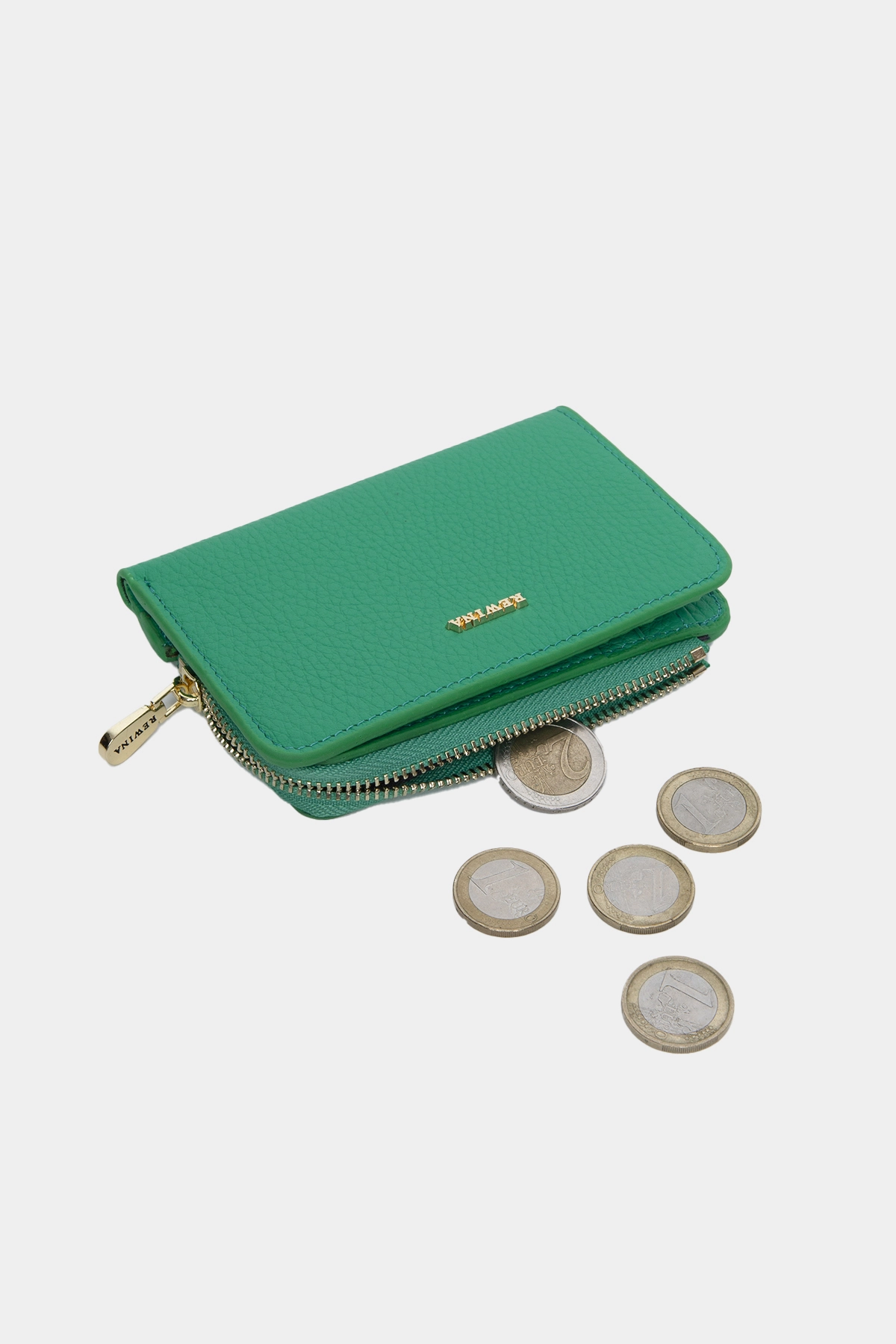 Massarelli X Rewina  Hakiki Deri Kadın Cüzdan Yeşil-MCZ9110