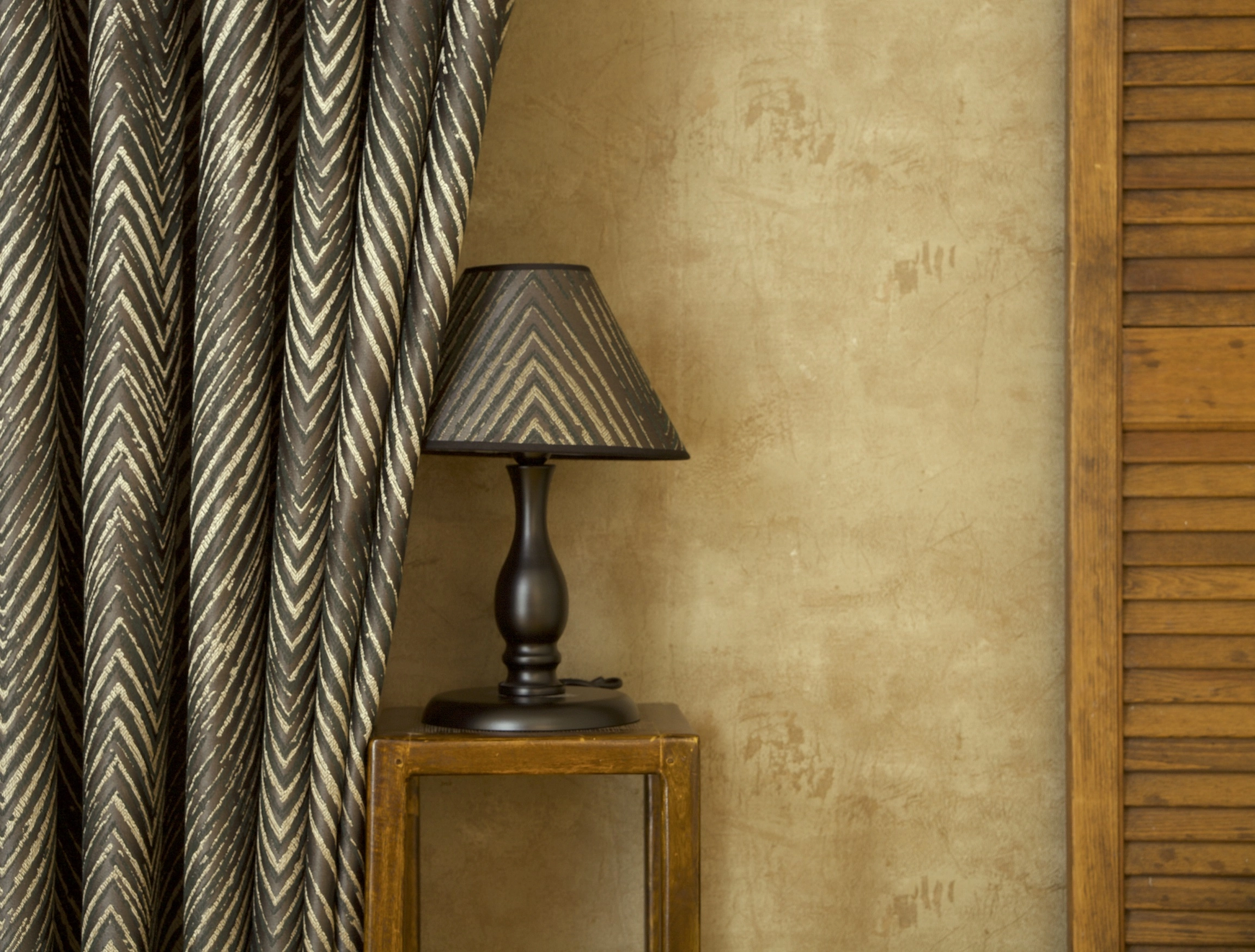 Massarelli Zigzag Geometrik  Fon Perde Çok Renkli 1-3 Sık Pile