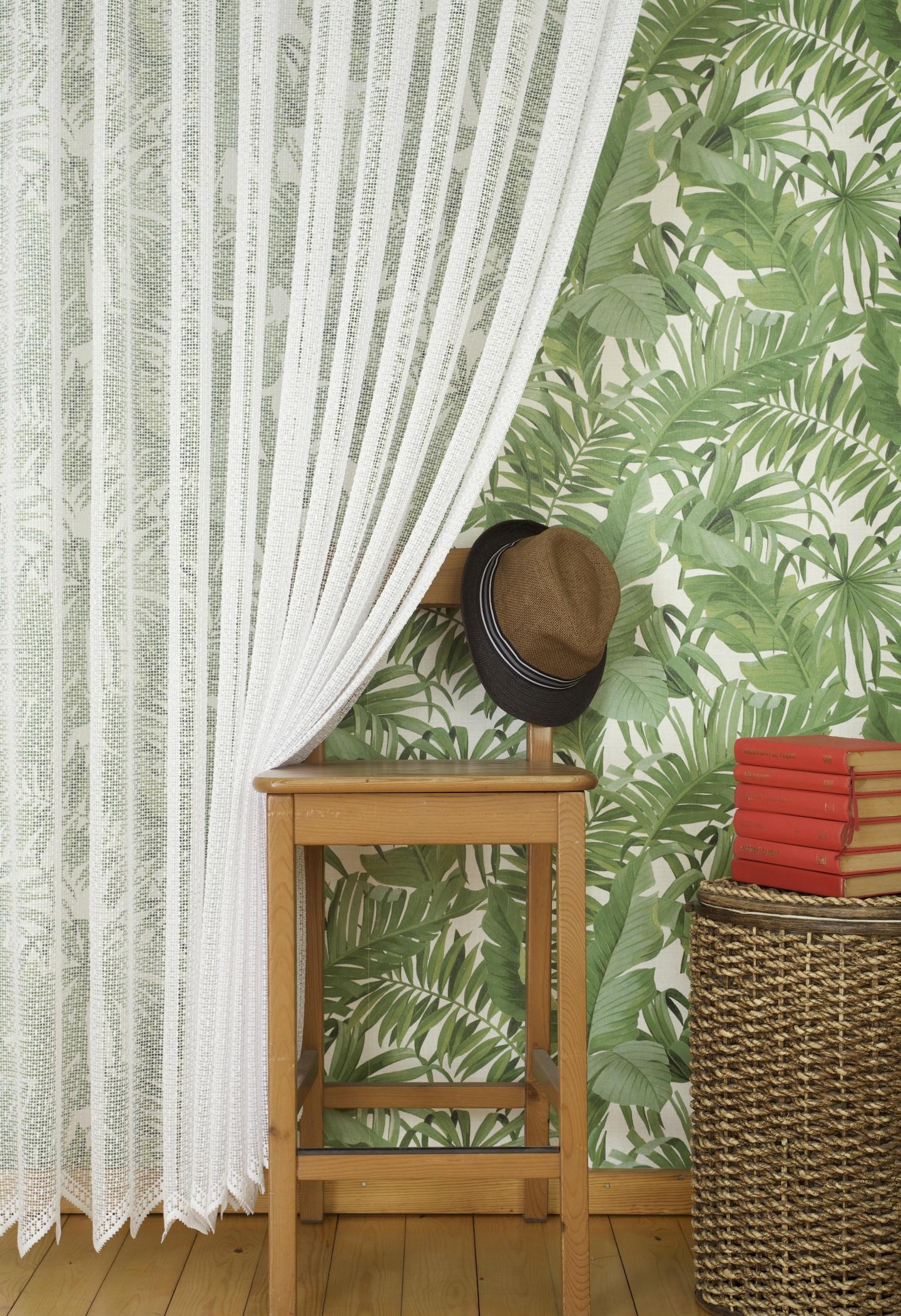 Massarelli File Tül Beyaz Uzun Boy Pilesiz