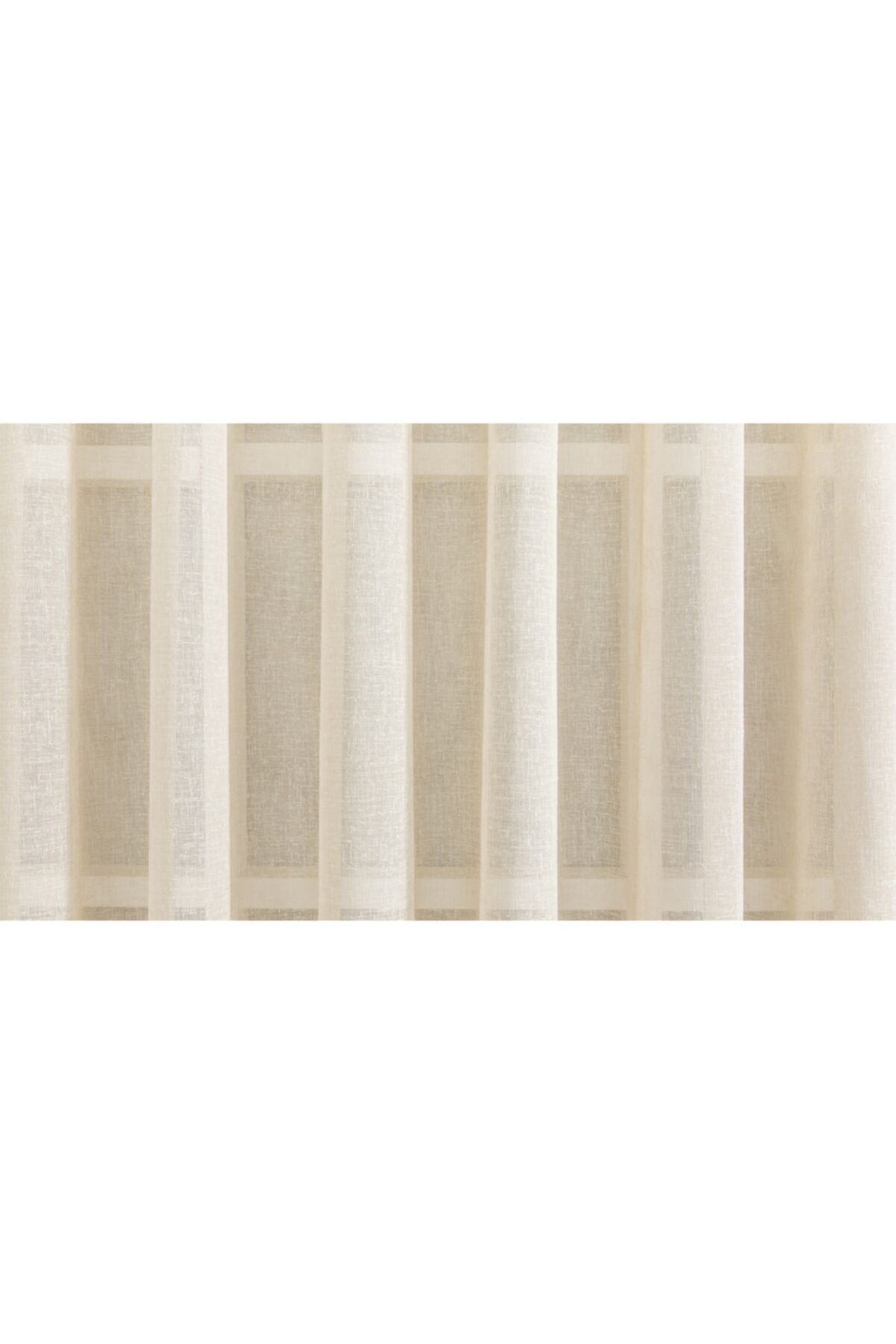 Massarelli Keten Folded Tül Bej Pilesiz