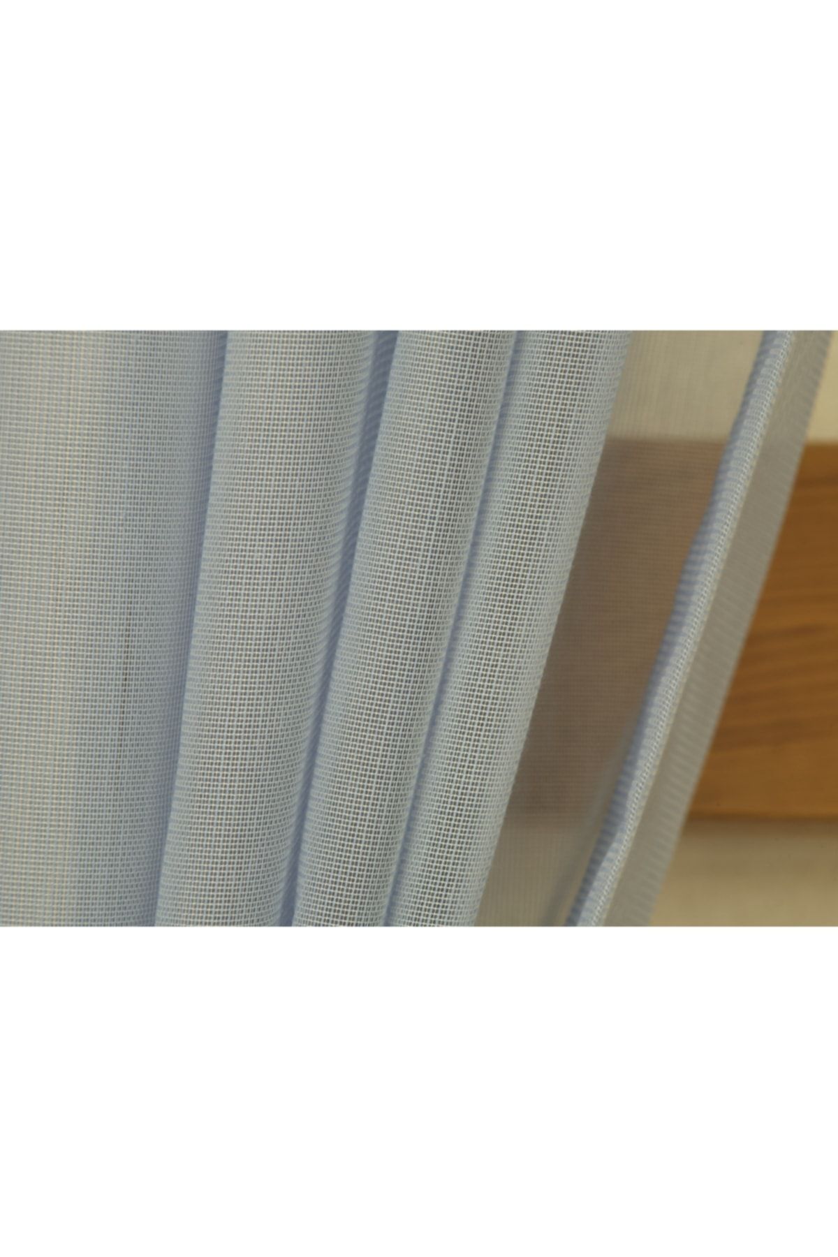 Massarelli Pamuk Dokulu Tül Indigo Pilesiz