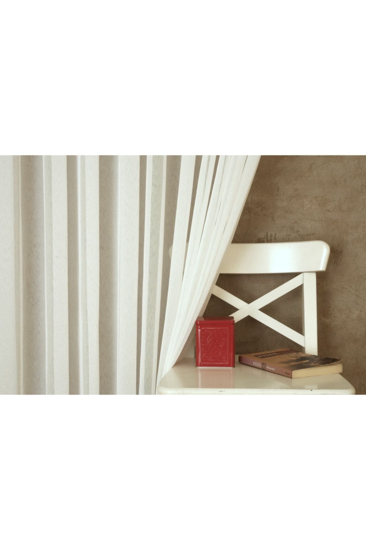 Massarelli Fantezi Sable Tül Ekru 1-2.5 Orta Sık Pile