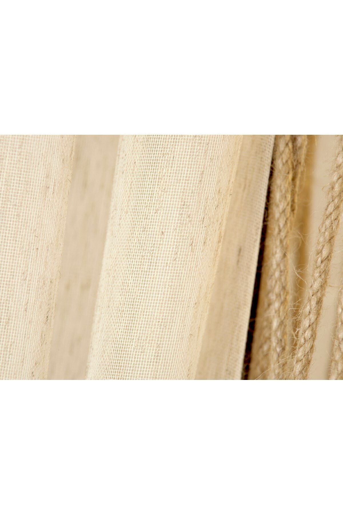 Massarelli Kırçıllı Keten Tül Naturel 1-2,5 Orta Sık Pile