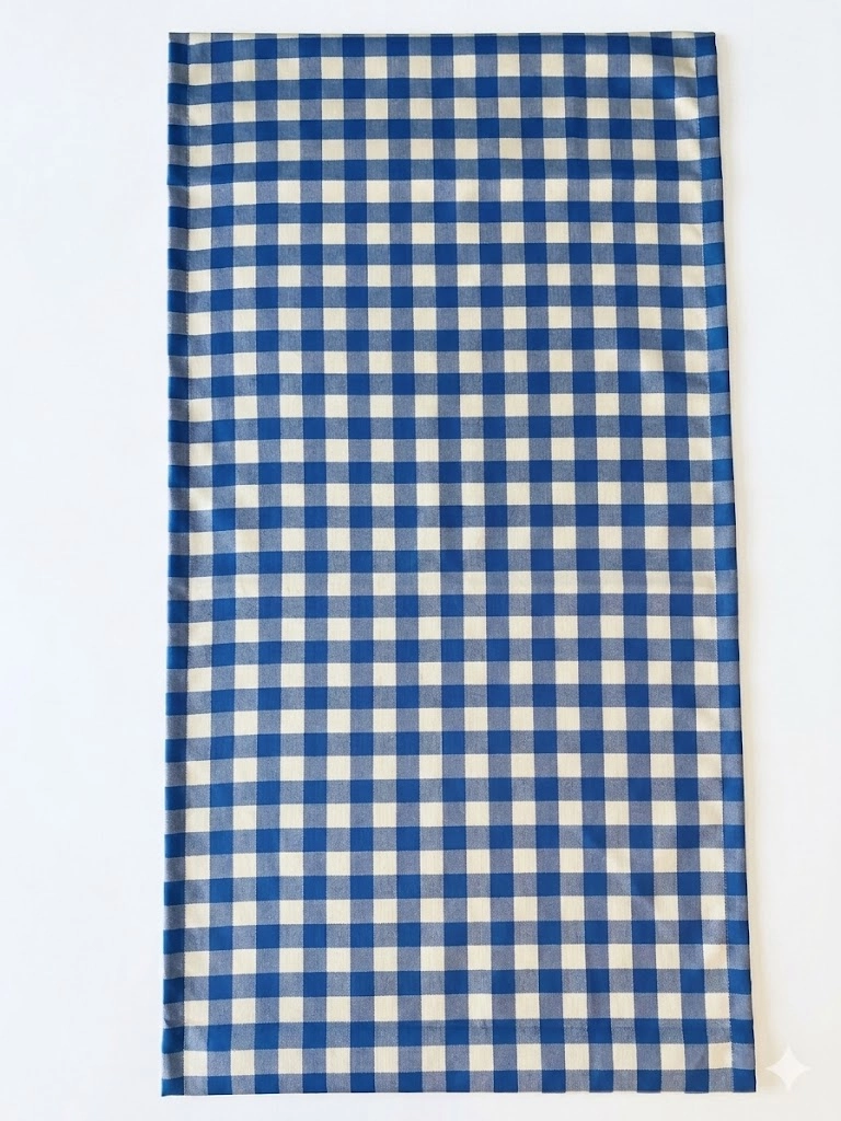 Massarelli Pötikare Serisi Dekoratif Mavi Polyester Runner 45*150cm