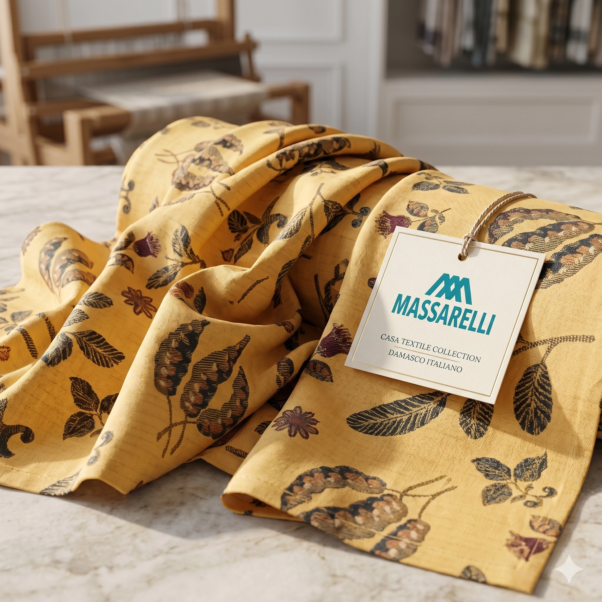 Mario Sirtori Jojoba Giallo Çift Taraflı Döşemelik Kumaş Sarı - KMS25202604SRI