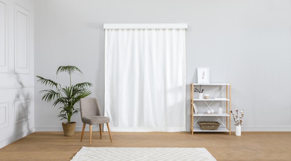 Massarelli Blackout Karartma Perde Beyaz 1-3 Sık Pile