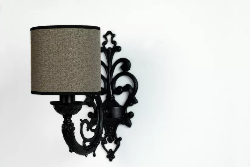 Balıksırtı Tekli Aplik Siyah-Açık Kahve