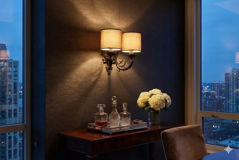  Massarelli Balıksırtı İkili Aplik Siyah-Açık Kahve