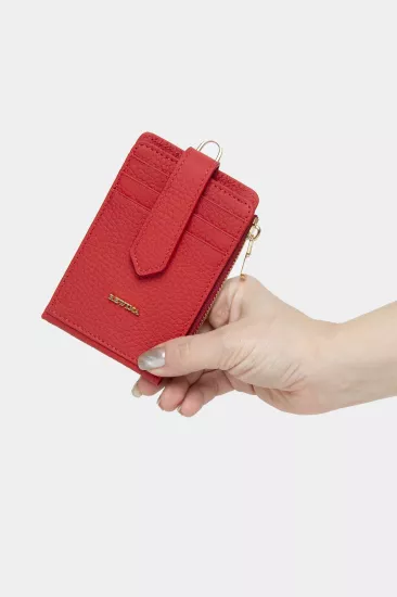 Massarelli Rewina X Hakiki Deri Kadın Cüzdan Kartlık ve Para Bölmeli Kırmızı MCZ9103