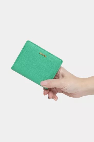 Massarelli Rewina X Hakiki Deri Kadın Kartlık Yeşil MCZ9109