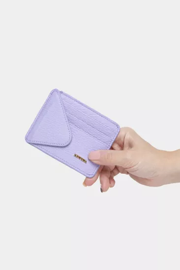 Massarelli Rewina X Hakiki Deri Kadın Cüzdan ve Kartlık Lila MCZ9111