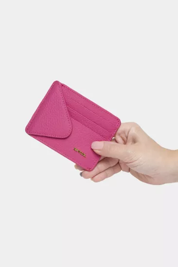Massarelli Rewina X Hakiki Deri Kadın Cüzdan ve Kartlık Pembe MCZ9111