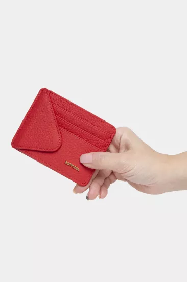 Massarelli Rewina X Hakiki Deri Kadın Cüzdan ve Kartlık Kırmızı MCZ9111