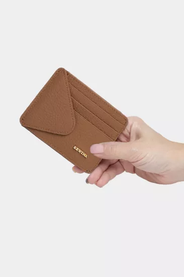 Massarelli Rewina X Hakiki Deri Kadın Cüzdan ve Kartlık Kahve MCZ9111