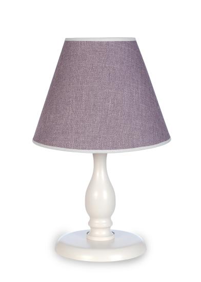 Massarelli Estate Krem Metal Ayaklı Lila Abajur