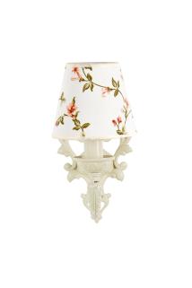 Aline Tekli Aplik Krem-kahve Çiçekli