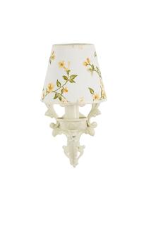 Aline Tekli Aplik Krem-sarı Çiçekli