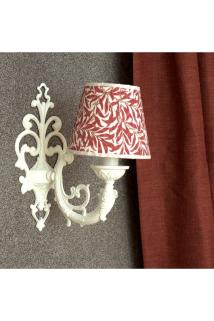 Artur Tekli Aplik Krem-fuşya Yapraklı