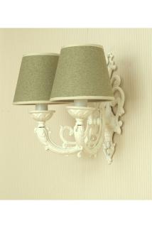 Ponti Ikili Aplik Krem-yeşil