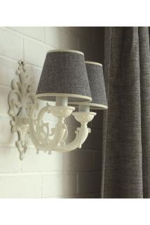 Estate Ikili Aplik Krem-açık Gri