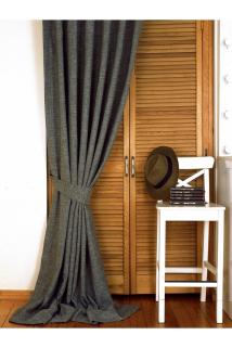 Fon Perde Keten Açık Gri 1-3 Sık Pile