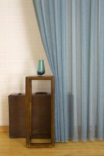 Keten Tül Deniz Rengi 1-2 Seyrek Pile 100x260