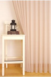 Keten Tül Pudra Rengi Pilesiz