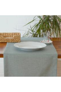 Düz Keten Mint Rengi Runner 40x140 Cm