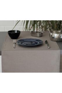 Düz Keten Vizon Runner 40x140 cm