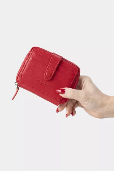 Massarelli x REWINA Hakiki Deri Cüzdan Unisex MCZ9025 Siyah