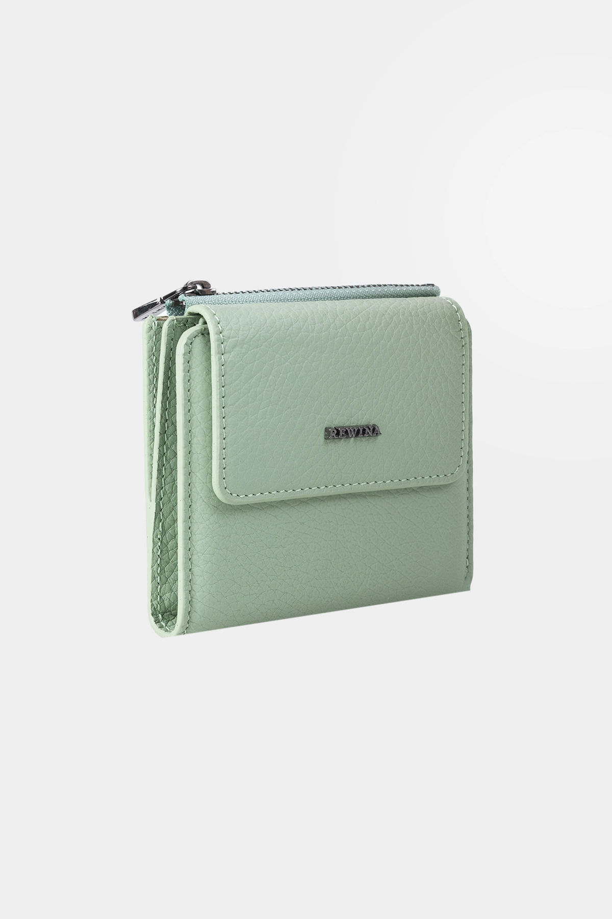 Massarelli X Rewina  Hakiki Deri Kadın Cüzdan Mint Rengi-MCZ9738